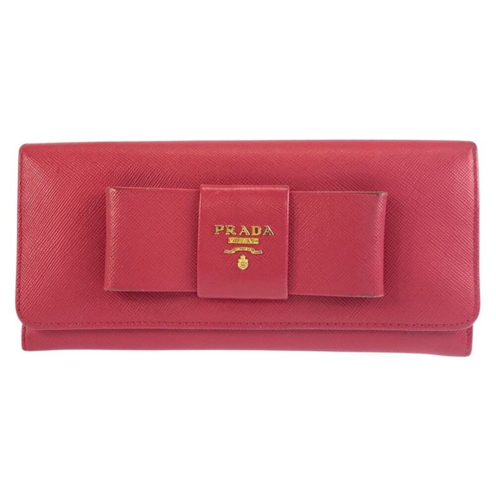 Prada Saffiano Ribbon Long Wallet